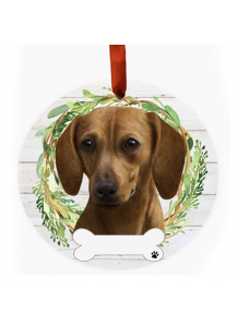 Dachshund Ceramic Ornament